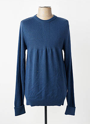 Pull stretch manches longues bleu BARBOUR homme