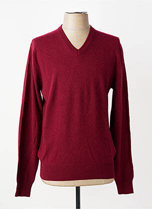 Pull col v manches longues rouge FACONNABLE homme