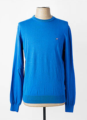 Pull stretch manches longues bleu HACKETT homme