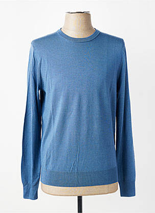 Pull stretch manches longues bleu HACKETT homme