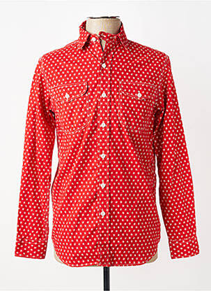Chemise manches longues poches rouge RALPH LAUREN homme