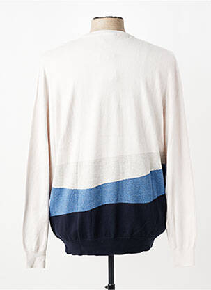 Pull stretch manches longues beige HACKETT homme