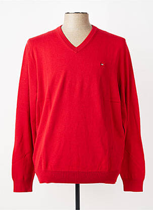 Pull col v manches longues rouge FACONNABLE homme