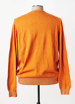 Pull col v manches longues orange FACONNABLE homme
