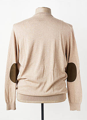 Pull col v manches longues marron HACKETT homme