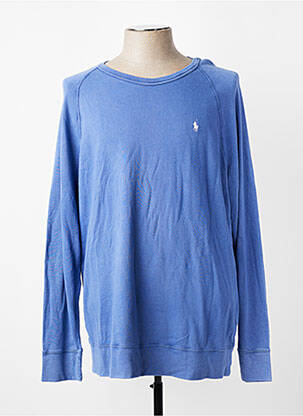 Sweat-shirt stretch manches longues bleu RALPH LAUREN homme