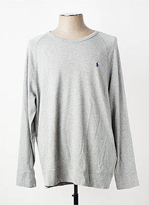 Sweat-shirt manches longues manches longues gris RALPH LAUREN homme