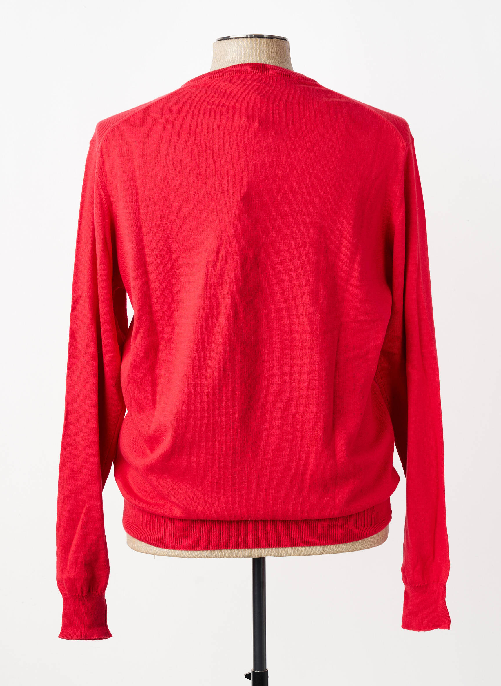 Pull col v manches longues rouge FACONNABLE homme