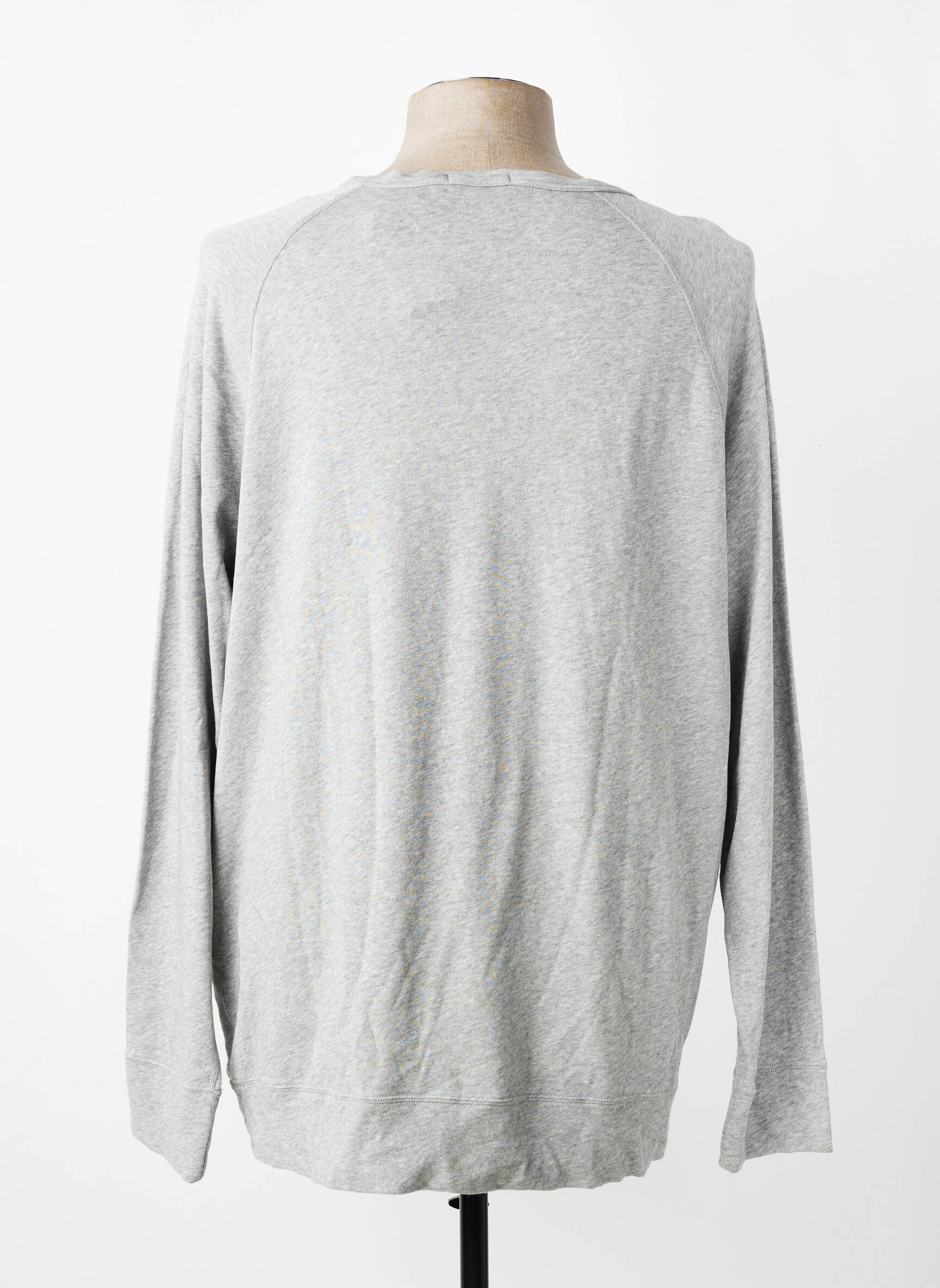 Sweat-shirt manches longues manches longues gris RALPH LAUREN homme