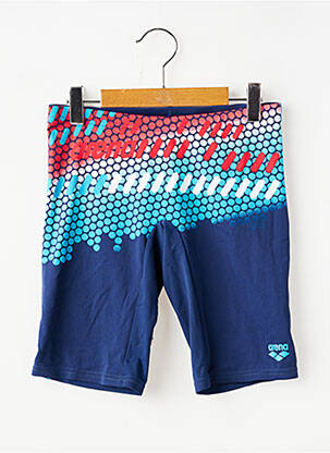 Short de bain effet matière satinée bleu ARENA garçon