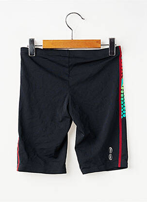 Short de bain effet matière satinée noir ARENA garçon