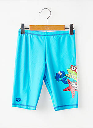 Short de bain effet matière satinée bleu ARENA garçon