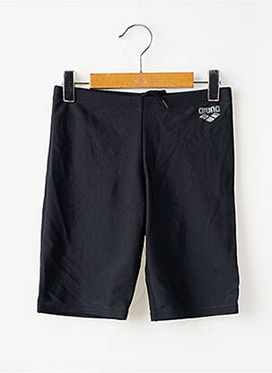 Short de bain effet matière satinée noir ARENA garçon