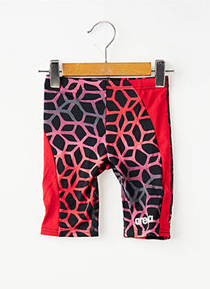 Short de bain imprimé fantaisie rouge ARENA garçon
