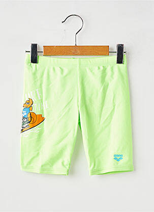 Short de bain effet matière satinée vert ARENA garçon