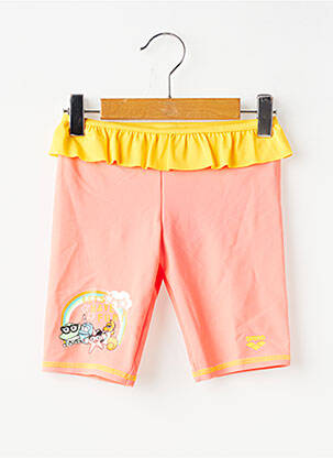 Bas de maillot de bain sérigraphie orange ARENA fille