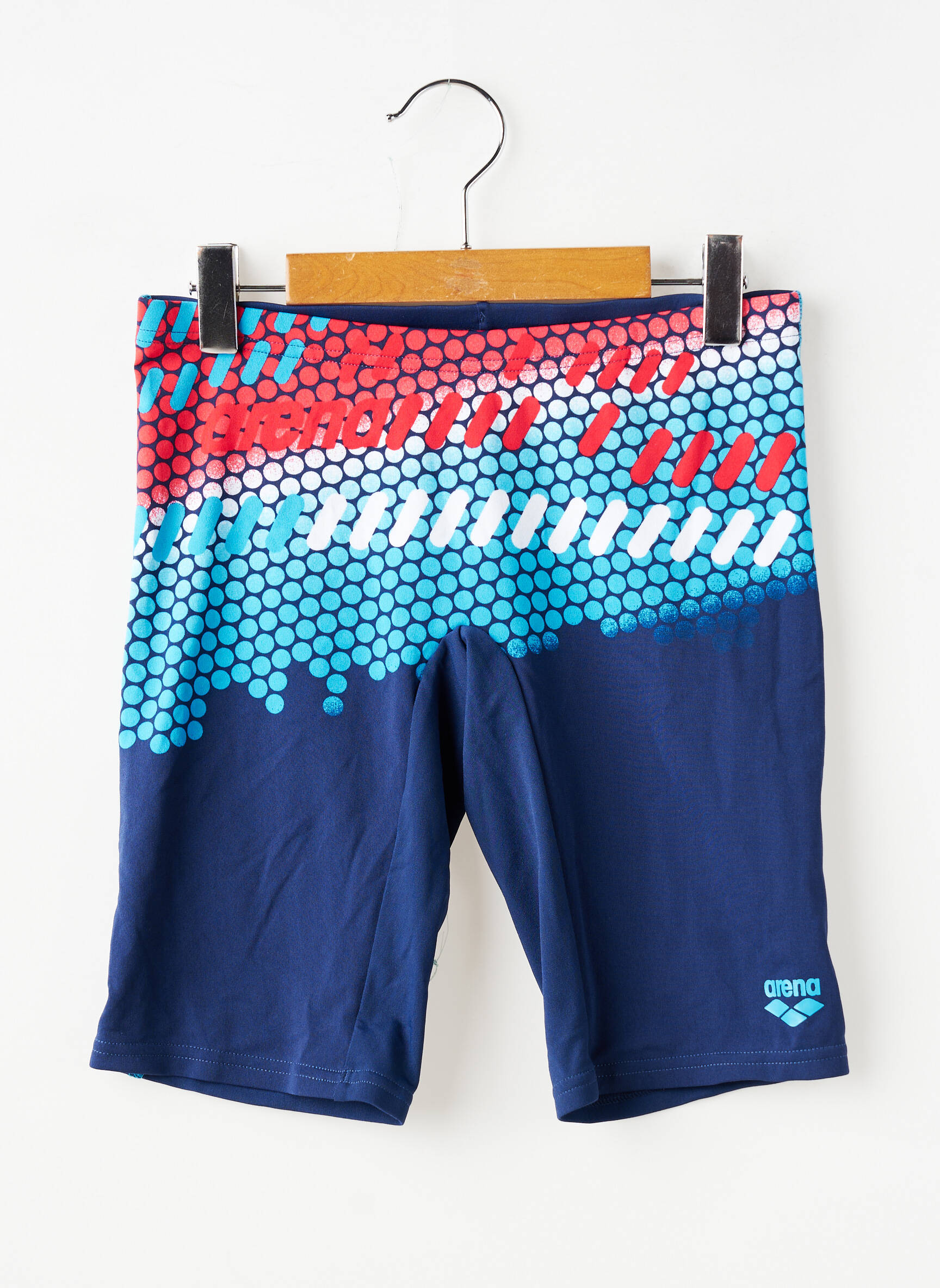 Short de bain effet matière satinée bleu ARENA garçon