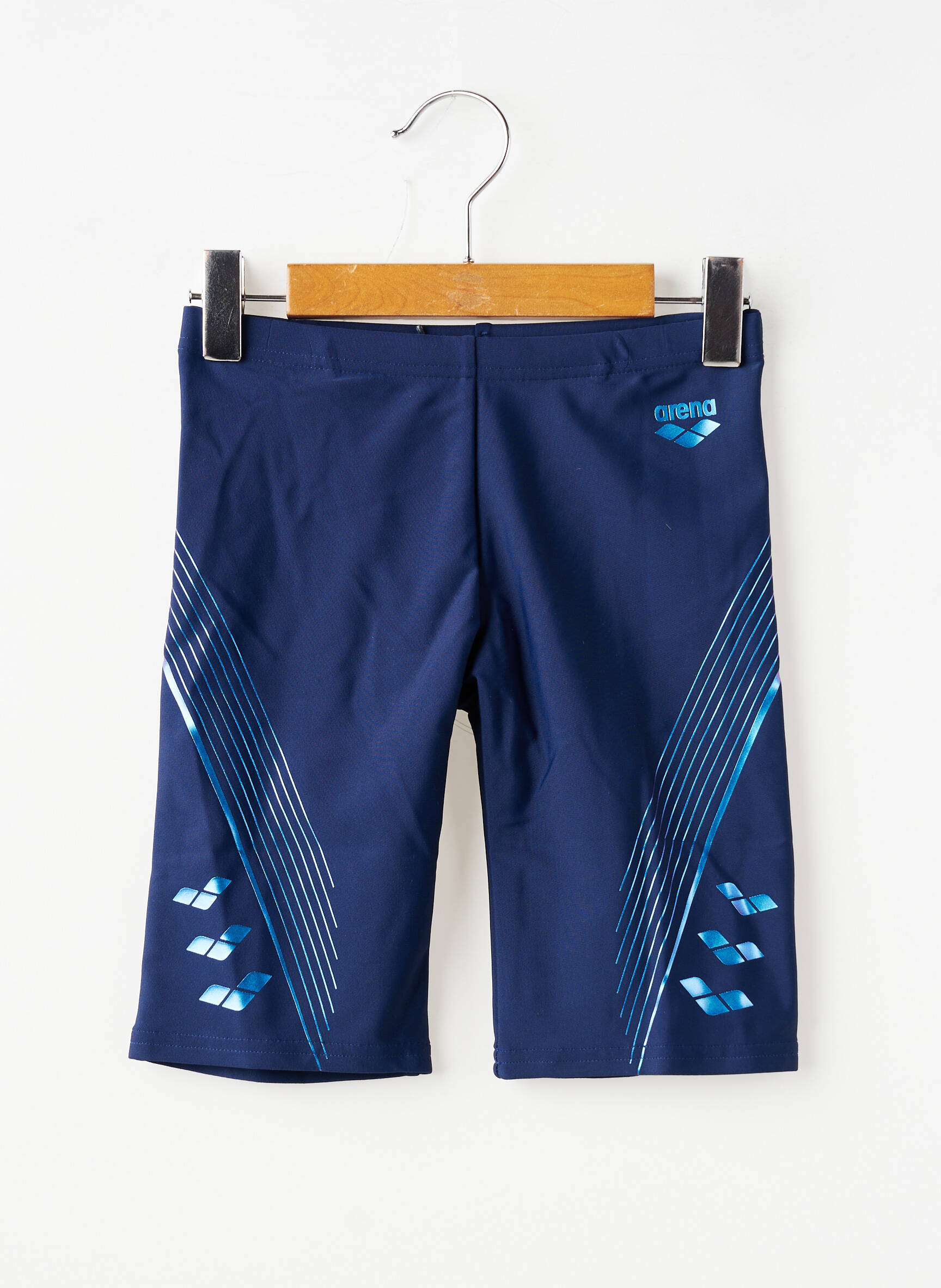 Short de bain effet matière satinée bleu ARENA garçon