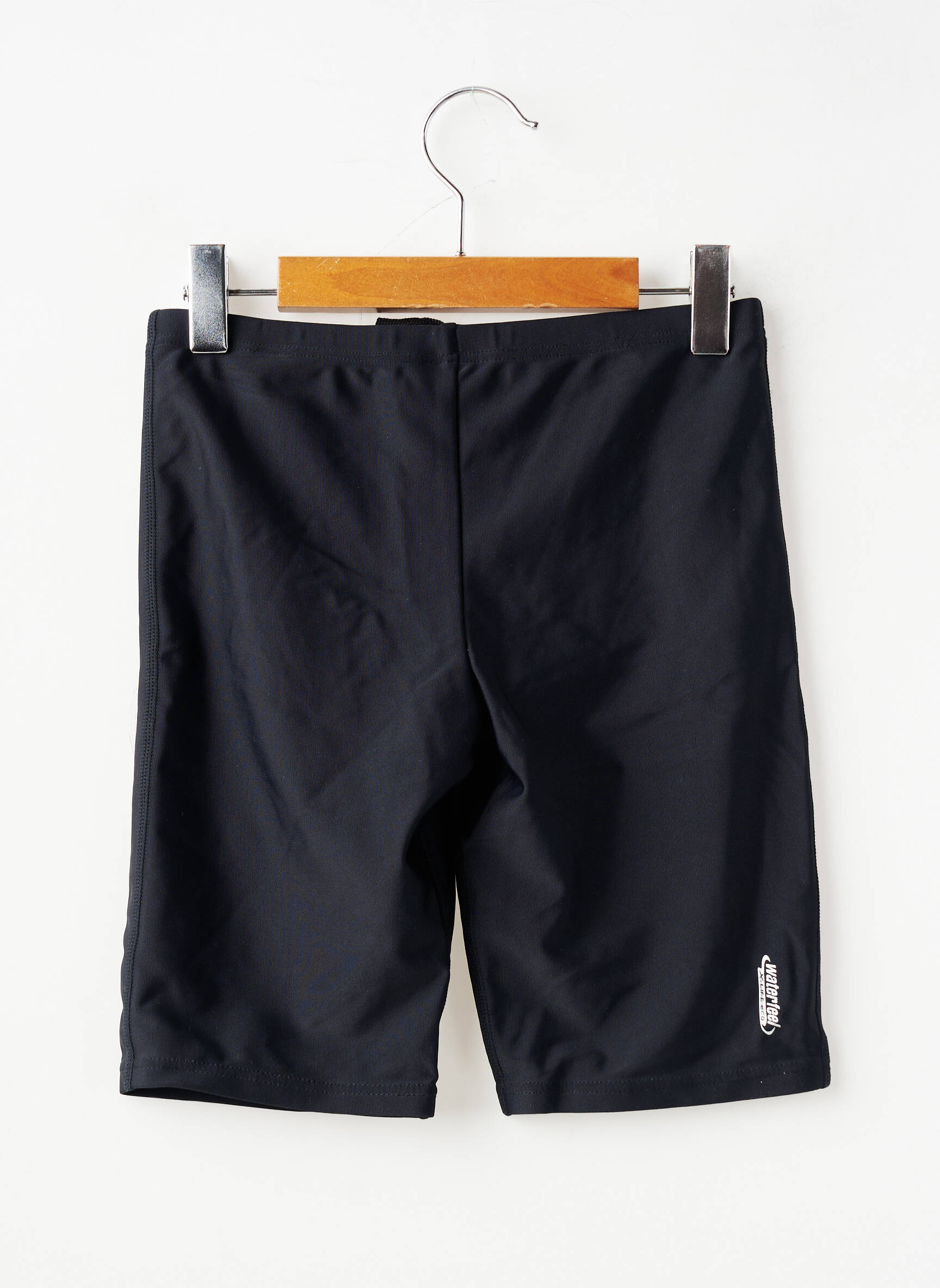 Short de bain effet matière satinée noir ARENA garçon