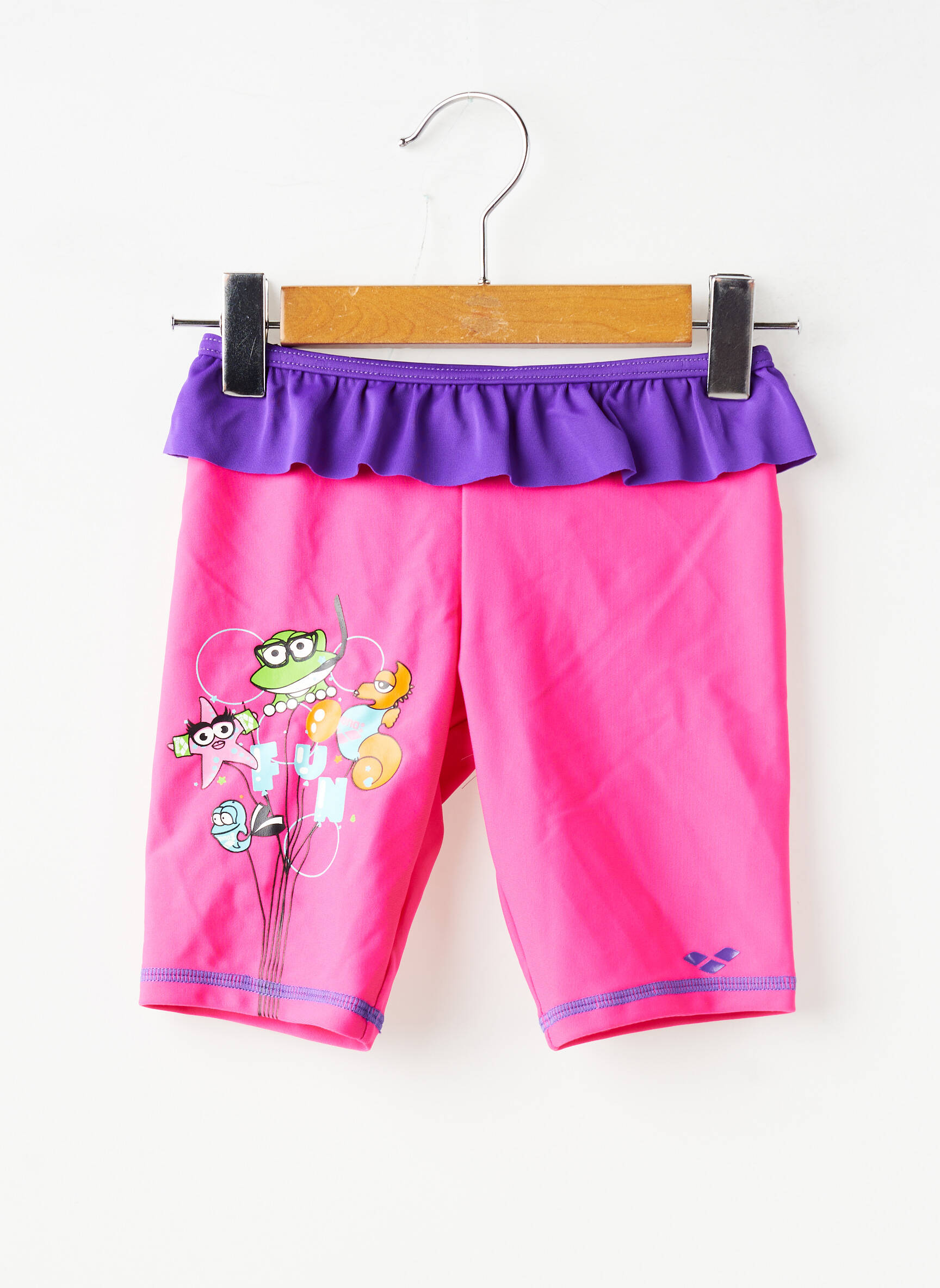 Bas de maillot de bain sérigraphie rose ARENA fille