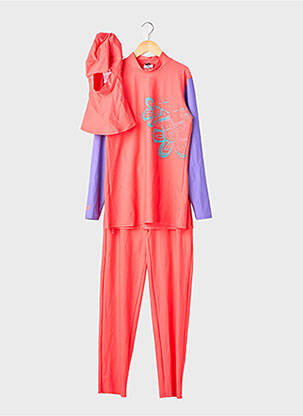 Ensemble pantalon manches longues orange ARENA fille