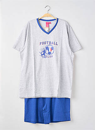 Pyjama sérigraphie bleu FRANCOISE SAGET homme