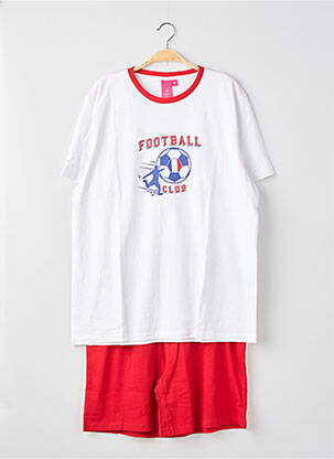 Pyjama sérigraphie rouge FRANCOISE SAGET homme