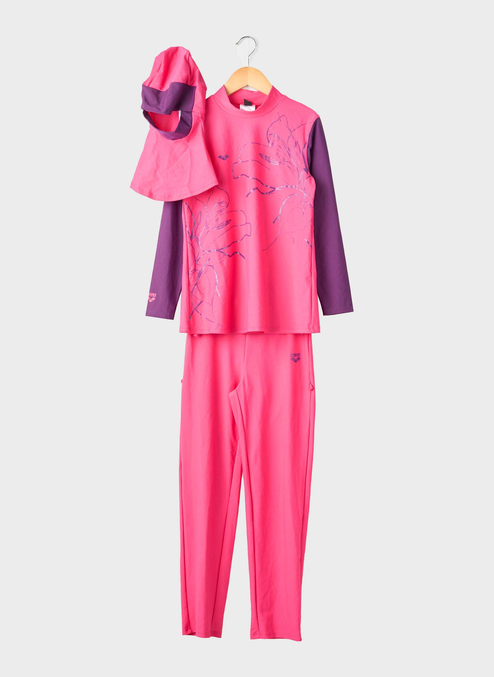 Ensemble pantalon manches longues rose ARENA fille