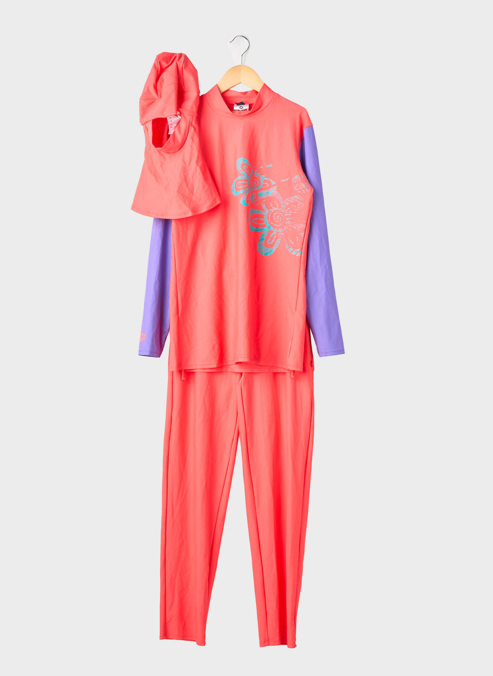 Ensemble pantalon manches longues orange ARENA fille