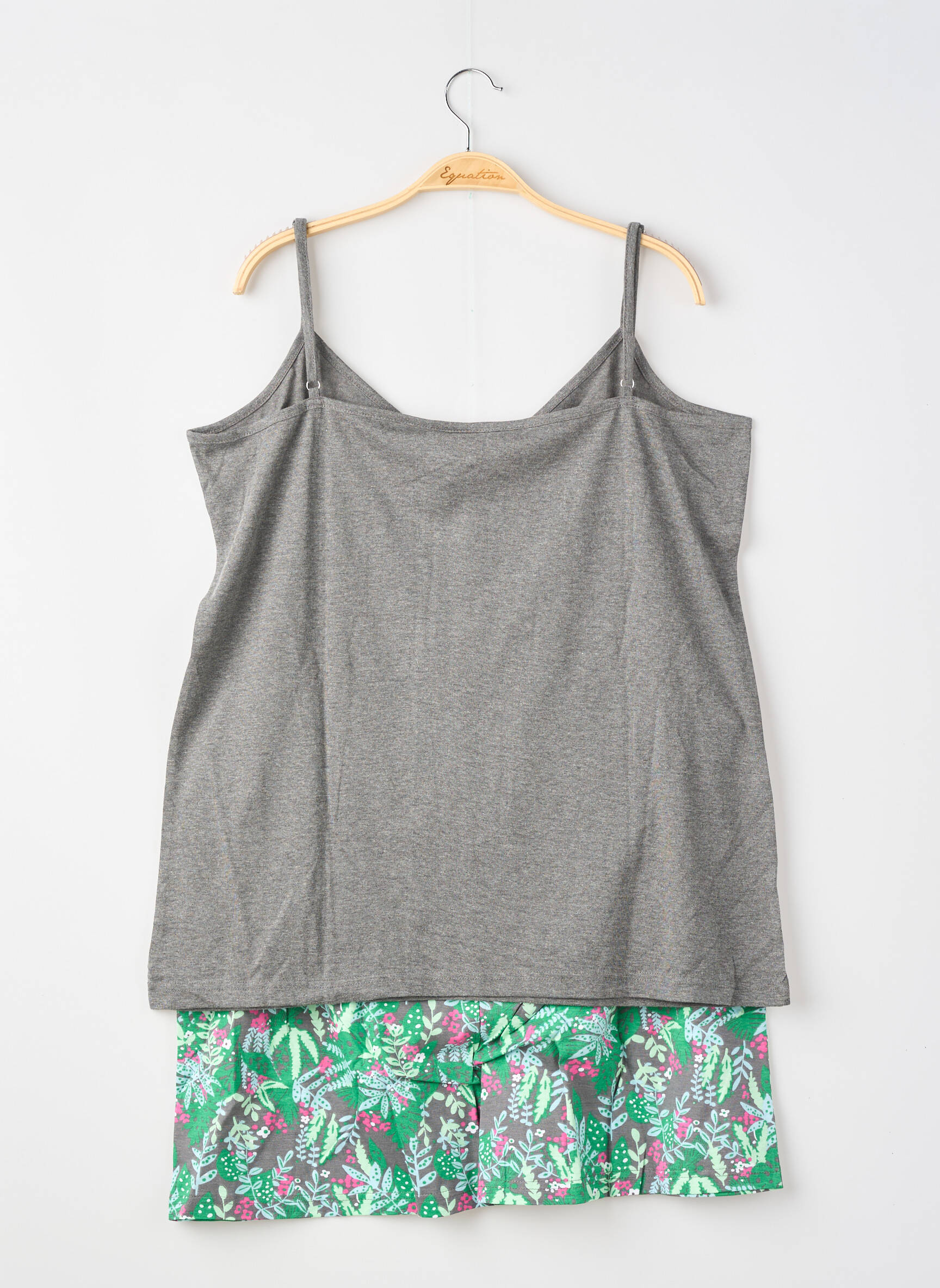 Pyjama tissage jersey gris FRANCOISE SAGET femme
