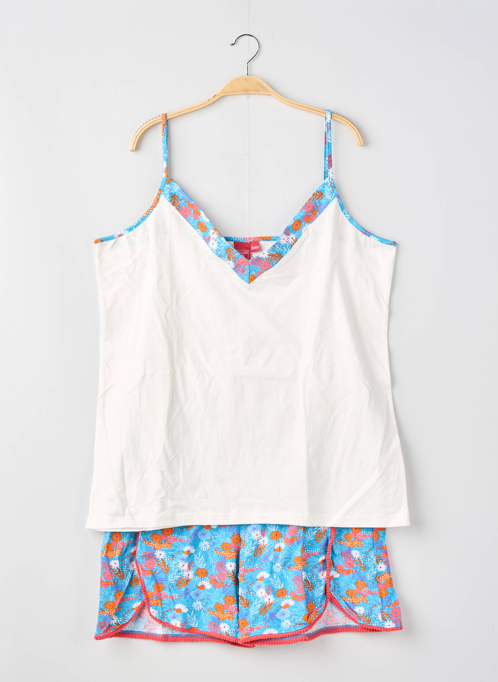 Pyjama tissage jersey bleu FRANCOISE SAGET femme