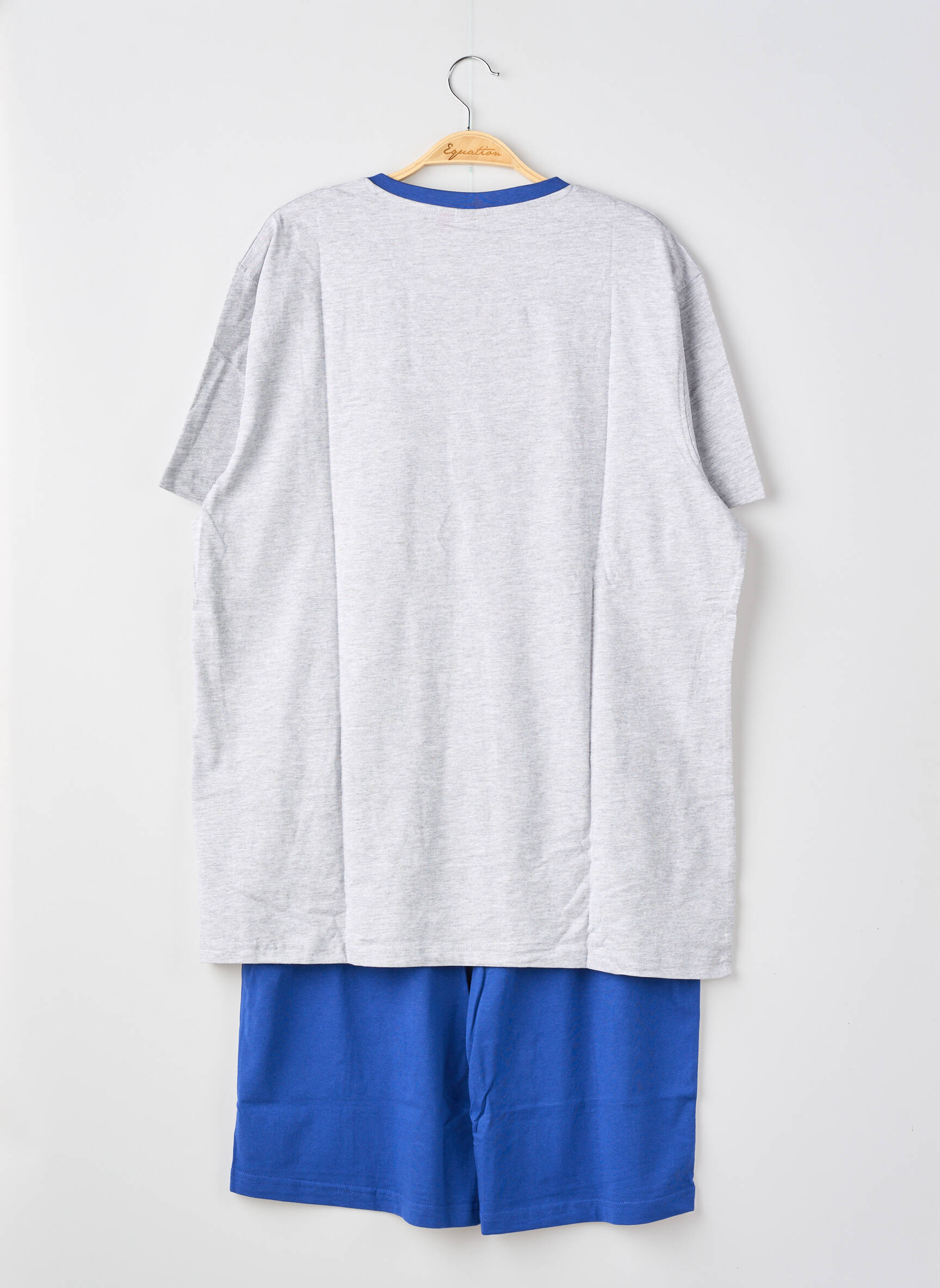 Pyjama sérigraphie bleu FRANCOISE SAGET homme