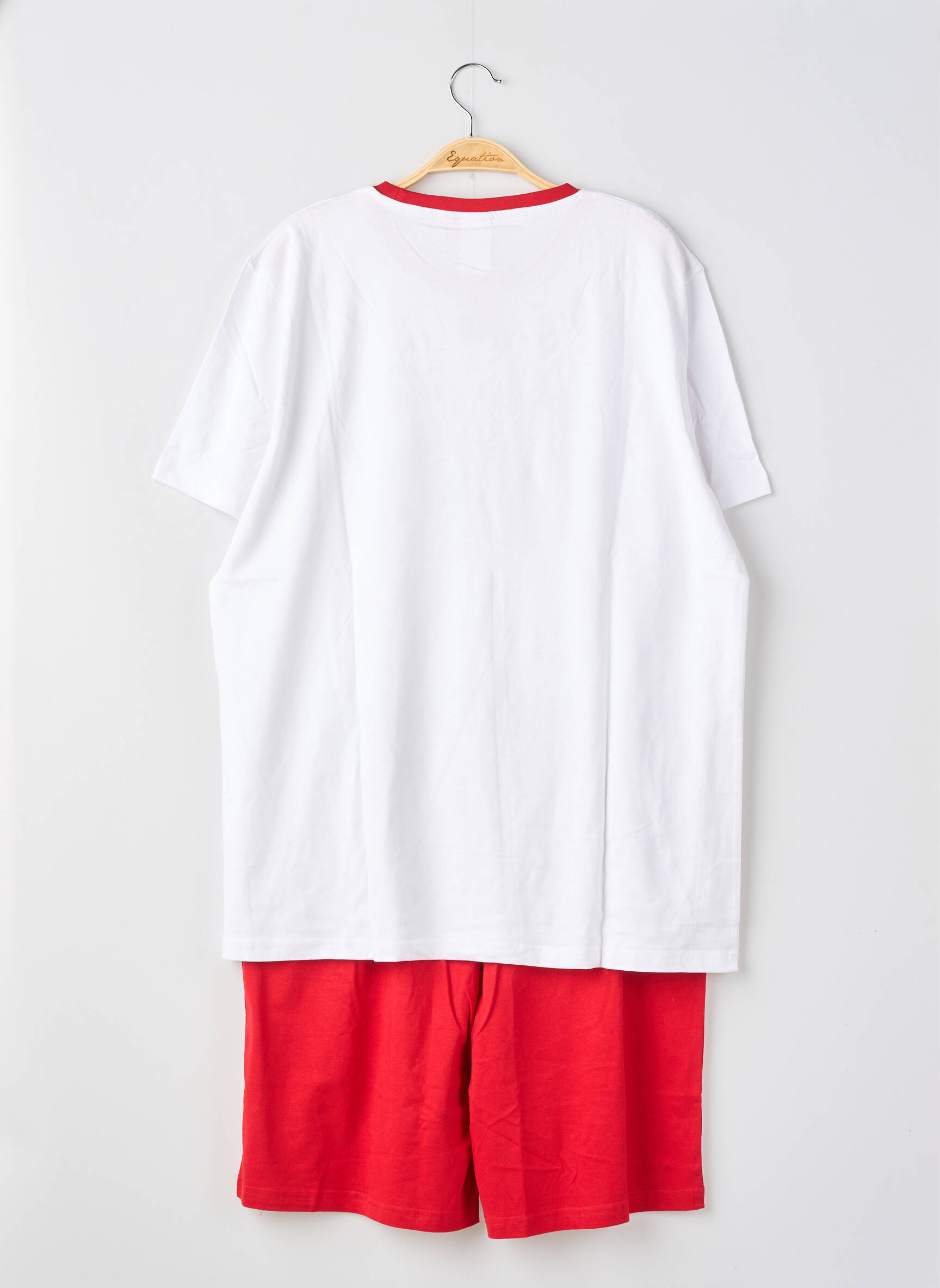 Pyjama sérigraphie rouge FRANCOISE SAGET homme
