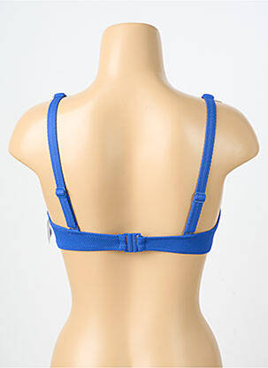 Haut de maillot de bain bretelles élastiquées ajustables haut soutien-gorge balconnet bleu AUBADE femme