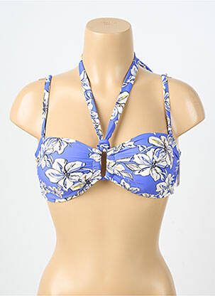 Soutien-gorge sans armature haut bandeau bleu AUBADE femme