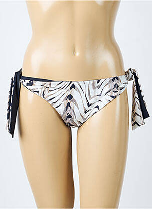 Bas de maillot de bain imprimé fantaisie culotte noir AUBADE femme