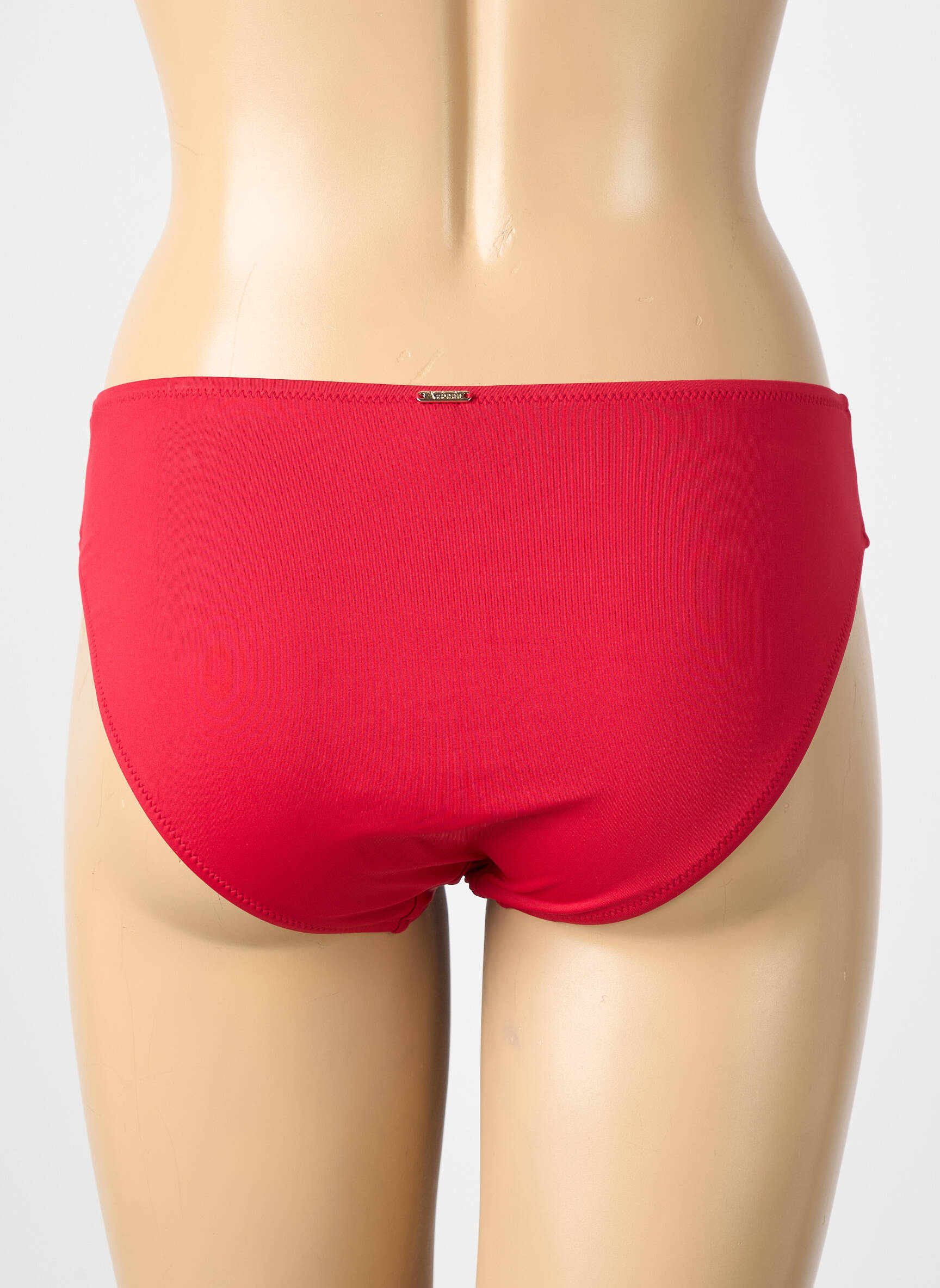 Bas de maillot de bain effet matière satinée culotte rouge AUBADE femme