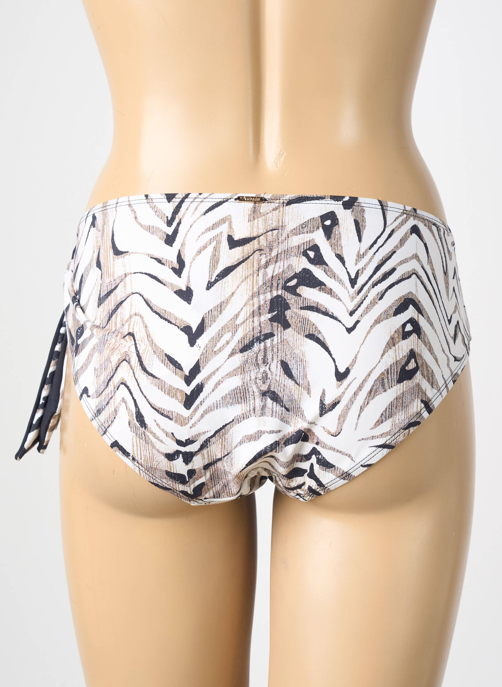 Bas de maillot de bain imprimé fantaisie culotte beige AUBADE femme