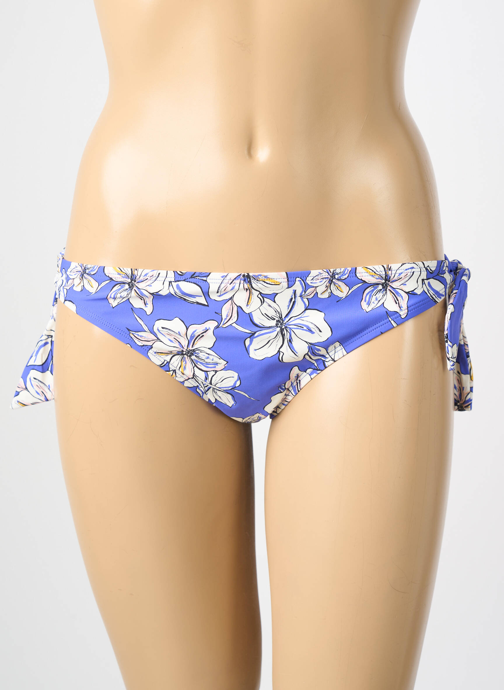 Bas de maillot de bain imprimé fantaisie culotte bleu AUBADE femme