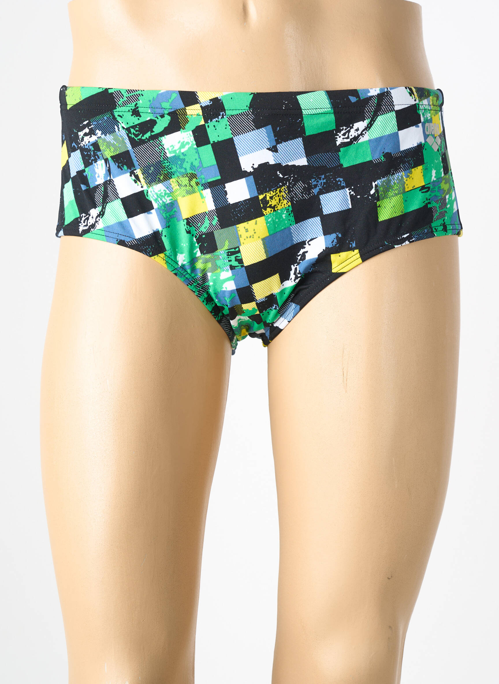 Slip de bain imprimé fantaisie vert ARENA homme