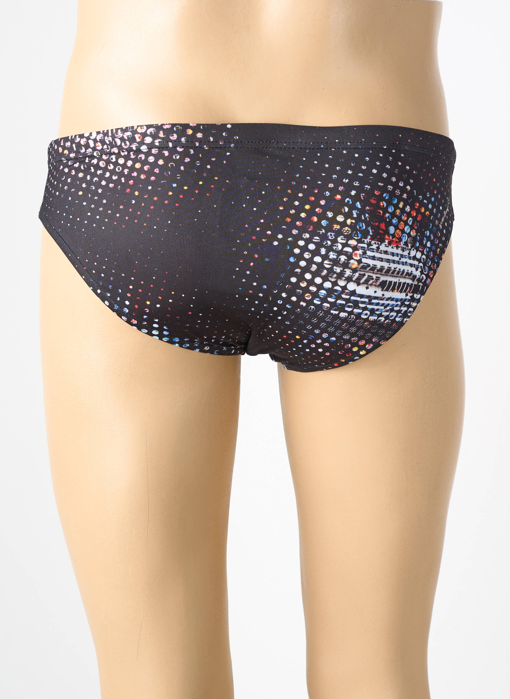Slip de bain imprimé fantaisie noir ARENA homme