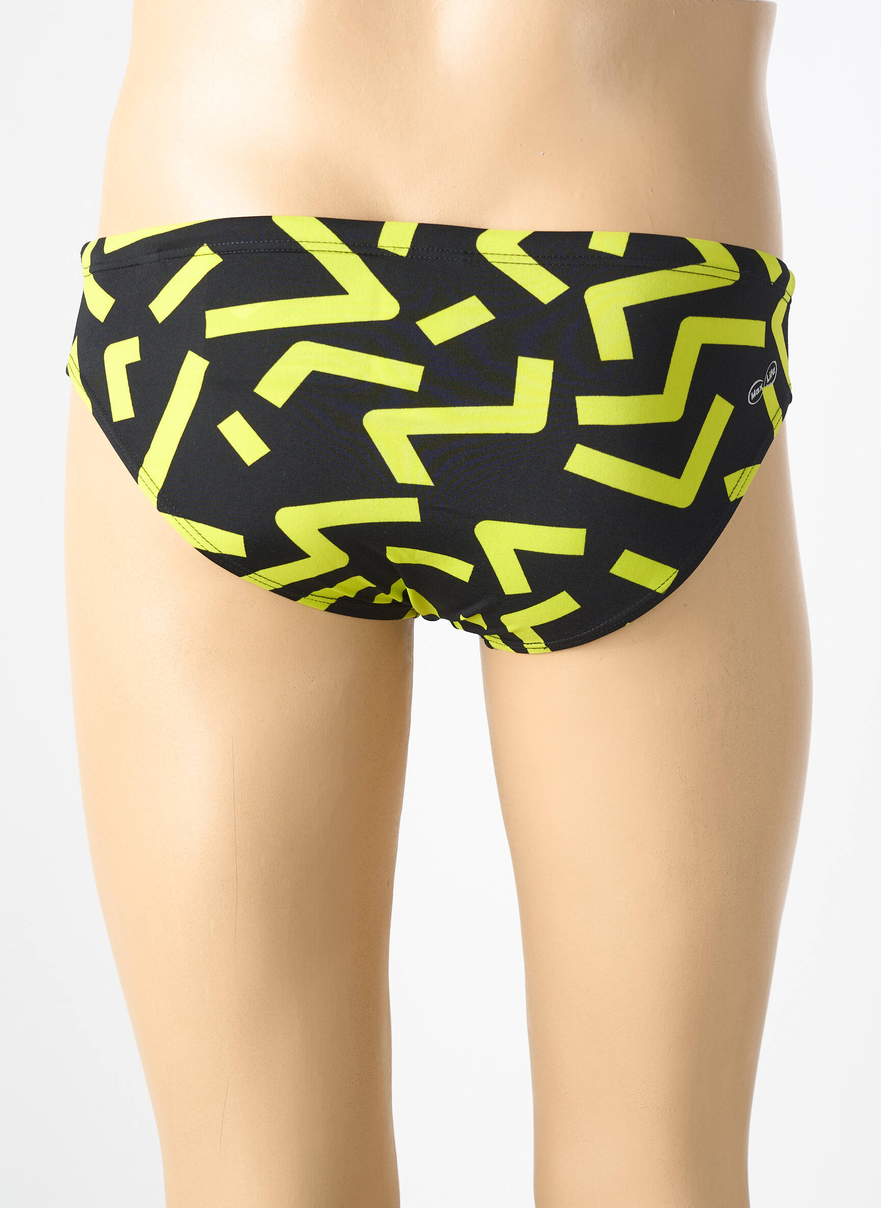 Slip de bain imprimé fantaisie noir ARENA homme