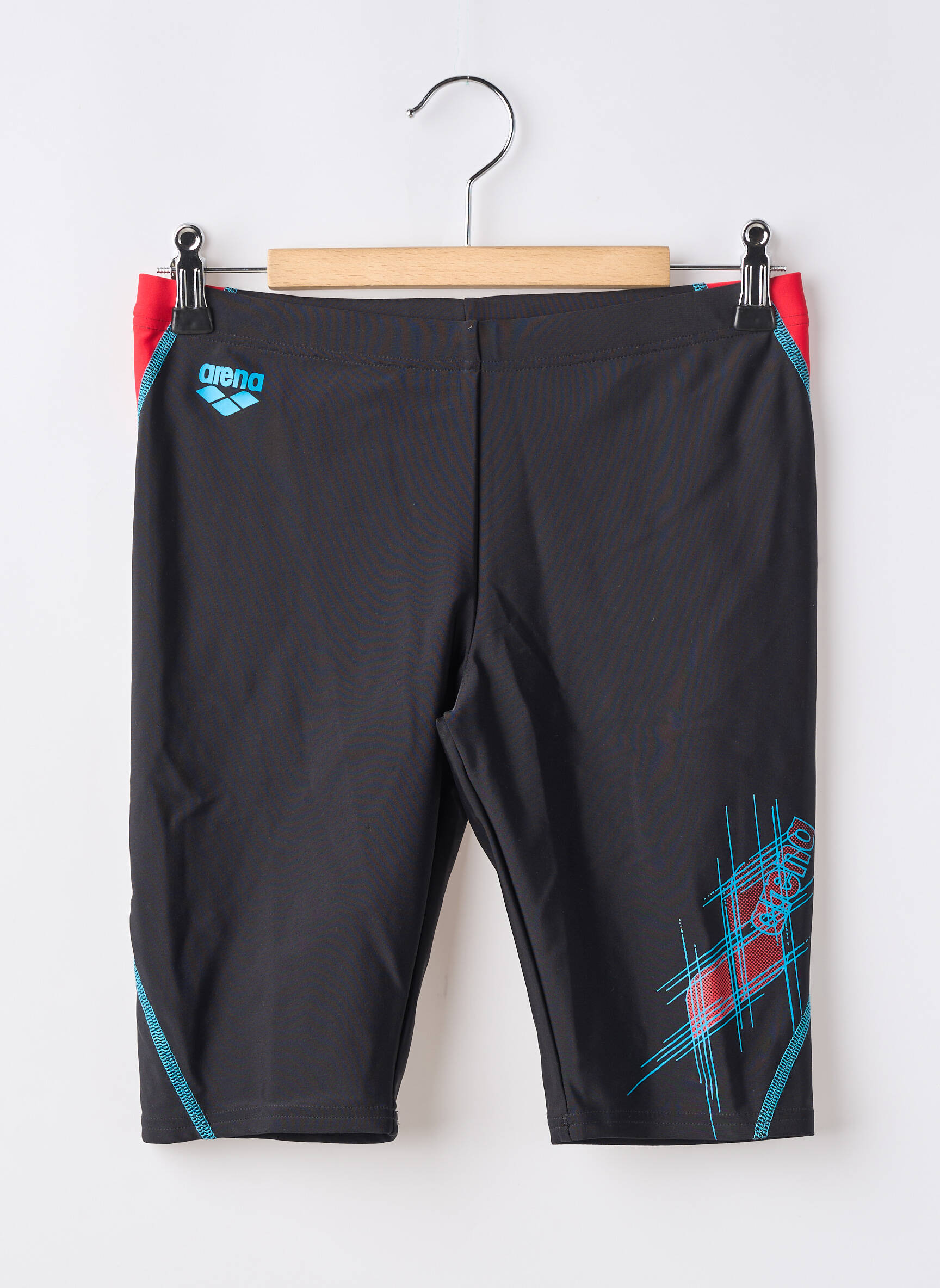 Short de bain imprimé fantaisie noir ARENA homme