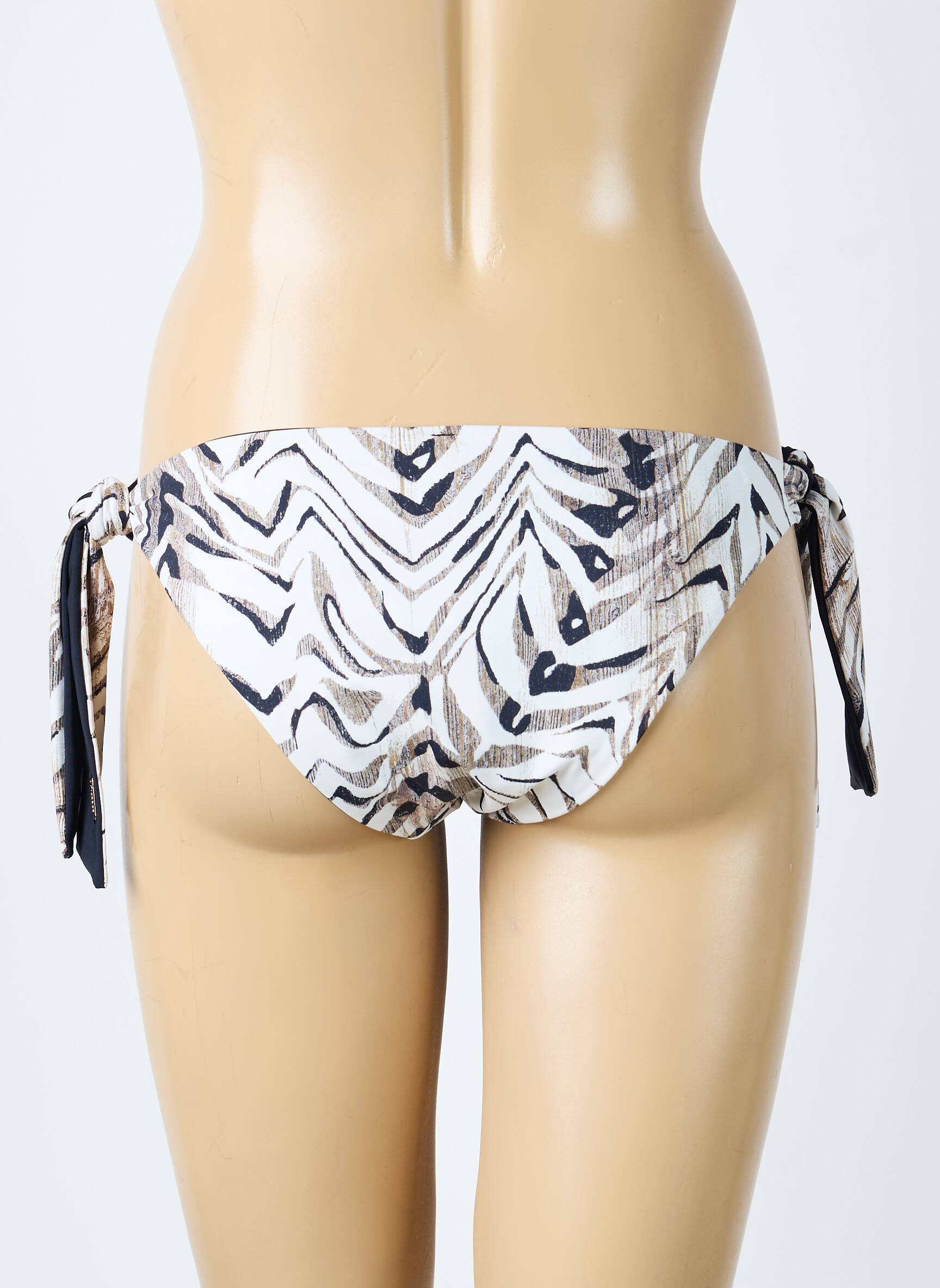 Bas de maillot de bain imprimé fantaisie culotte noir AUBADE femme