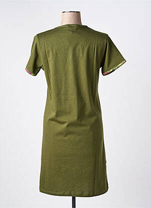 Chemise de nuit col v vert ROSE POMME femme