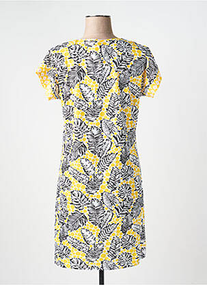 Chemise de nuit col v jaune ROSE POMME femme