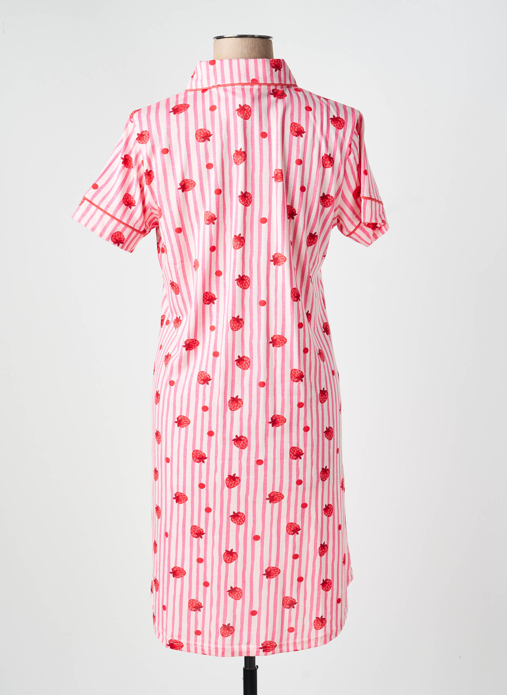 Chemise de nuit imprimé fantaisie rose ROSE POMME femme