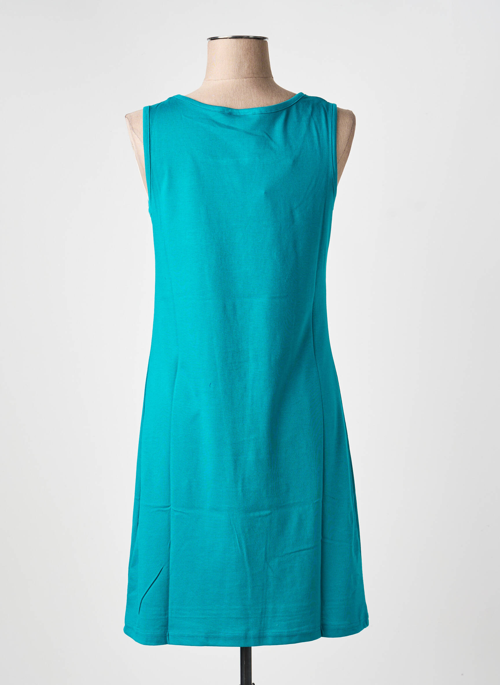 Chemise de nuit sans manche vert ROSE POMME femme