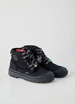 Baskets bout rond talon plat jusqu'à 3cm noir ARIZONA LOVE femme