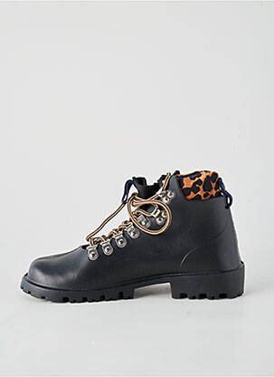 Baskets bout rond talon plat jusqu'à 3cm noir ARIZONA LOVE femme